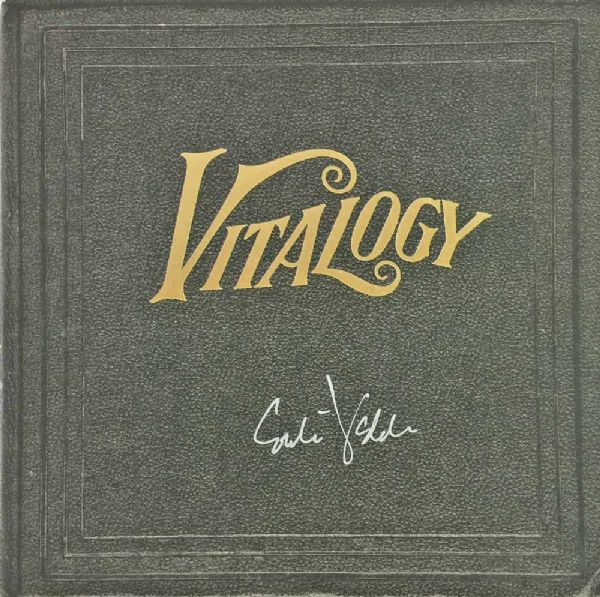 Pearl Jam - Eddie Vedder Signed "Vitalogy" Record Album (PSA/DNA)