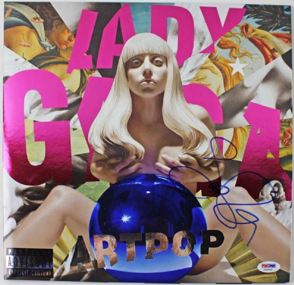 Lady Gaga Rare In-Person Signed "Artpop" Record Album (PSA/DNA)