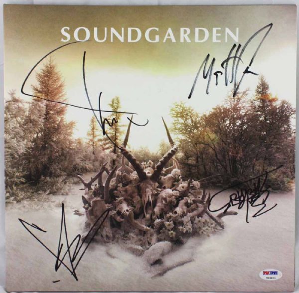 Soundgarden Rare Group Signed "King Animal" Record Album (PSA/DNA)