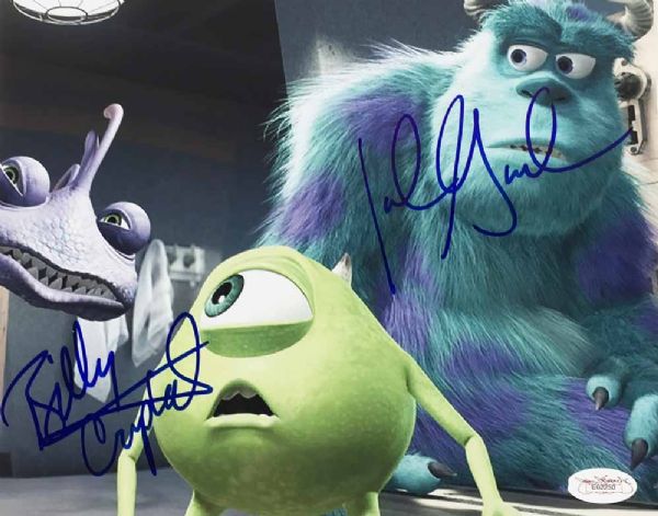 "Monsters Inc": John Goodman & Billy Crystal Signed 8" x 10" Color Photo (JSA)