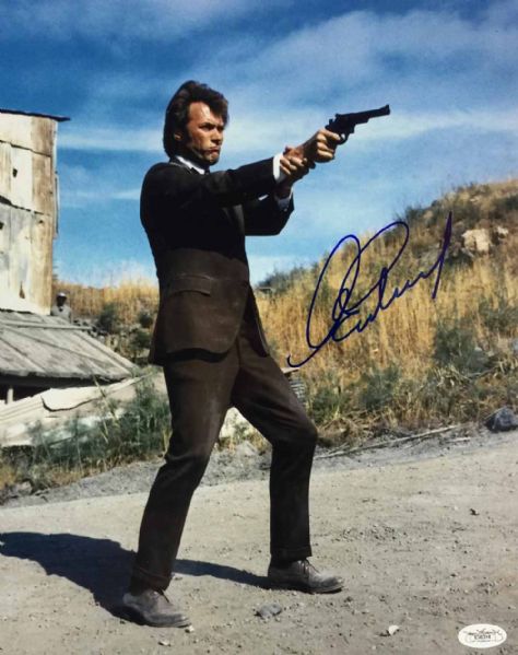 Clint Eastwood Signed "Dirty Harry" 11x14 Color Photo (JSA)