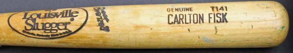 Carlton Fisk Game Used 1987-89 Baseball Bat (PSA/DNA Guaranteed)