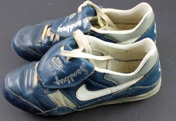 Ryne Sandberg Game Used Blue Nike Cleats (Newport Sport Museum)