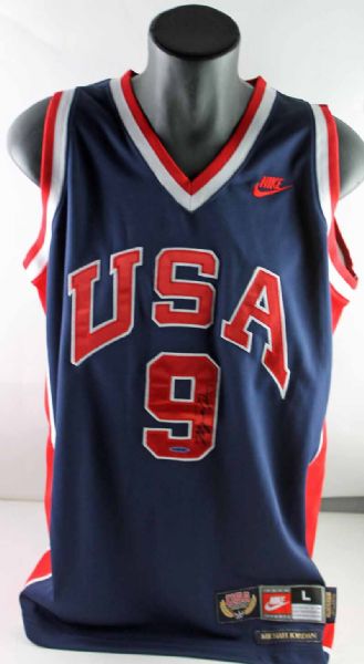 Michael Jordan Signed Dream Team U.S.A Jersey (Upper Deck)