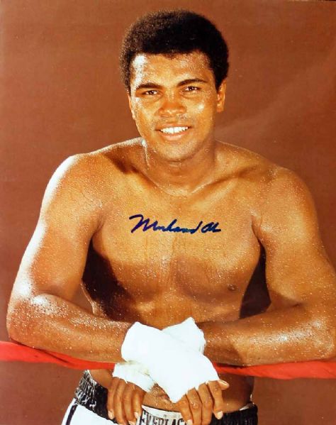 Muhammad Ali Signed 8" x 10" Color Photo (JSA Guaranteed)