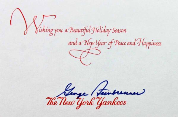 Lot Detail - George Steinbrenner Signed New York Yankees Executive ...