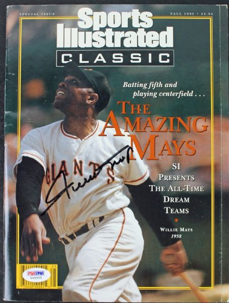 Willie Mays Signed 1995 Special Edition Sports Illustrated (PSA/DNA)