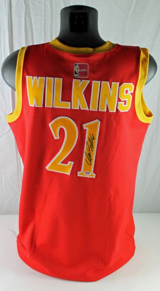 Dominique Wilkins Signed Atlanta Hawks Jersey (PSA/DNA)