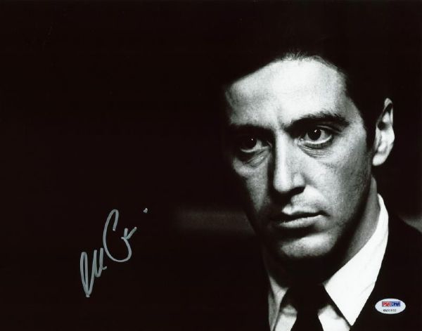 Al Pacino In-Person Signed 11" x 14" Photo from "The Godfather" with Superb Autograph! (PSA/DNA ITP)