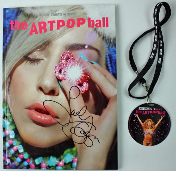 Lady Gaga Ultra Rare Signed Special Edition 2014 Artpop Ball Hardcover Tour Program (PSA/DNA)