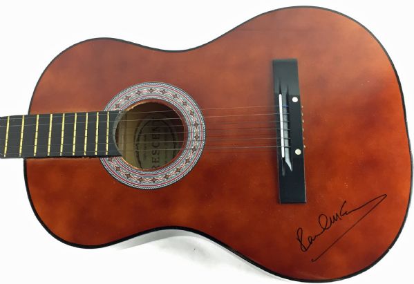 Paul McCartney Signed Acoustic Guitar w/Superb Signature on the Body! (PSA/DNA)