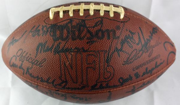 Super Bowl XIII Champion Pittsburgh Steelers Rare Vintage Team-Signed NFL Football (JSA)