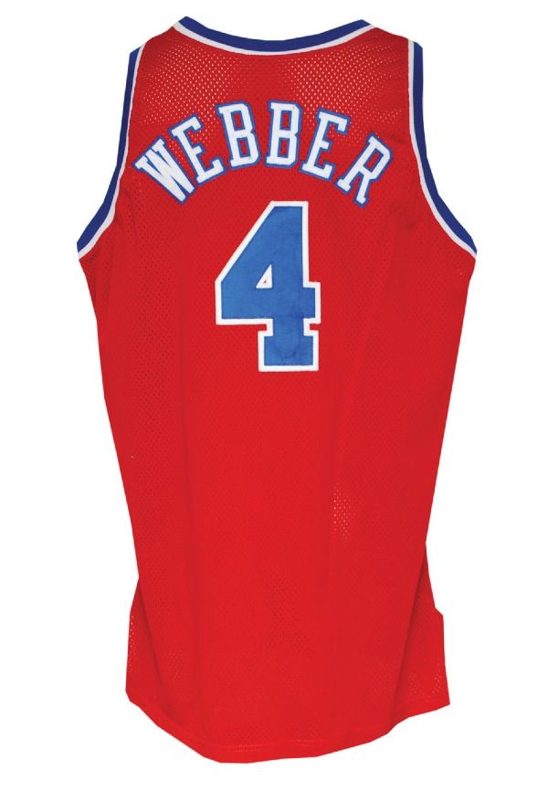 Lot Detail - Chris Webber 1995 Game Worn Washington Bullets Jersey ...