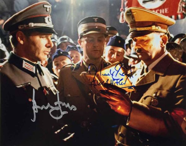 Harrison Ford & Michael Sheard Rare Dual Signed 8x10 Photo from "Indiana Jones & The Last Crusade" (PSA/DNA)