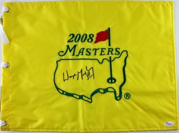 Wayne Gretzky Signed 2008 Masters Golf Pin Flag (JSA)