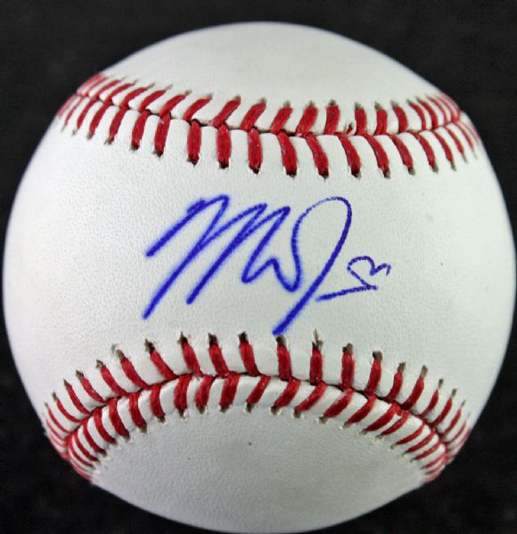 Mike Trout Single Signed OML Baseball (JSA)