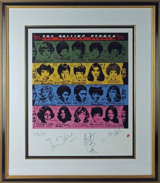 Rolling Stones Group Signed Limited Edition "Some Girls" Poster (PSA/DNA)