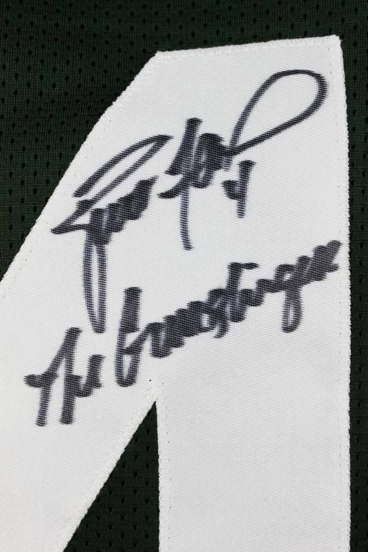 Lot Detail - Brett Favre Signed Green Bay Packers Jersey w/The Gunslinger  Inscription (Favre Hologram)