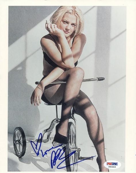 Drew Barrymore Ultra Sexy Signed 8" x 10" Color Photo (PSA/DNA)