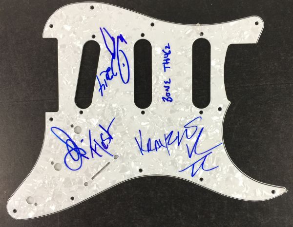 Bone Thugz N Harmony: Group Signed Record Album & Guitar Pickguard (2 Items)(PSA/JSA Guaranteed)