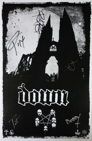 Down Band Signed 11"x14" Promotional Poster (PSA/JSA Guaranteed)