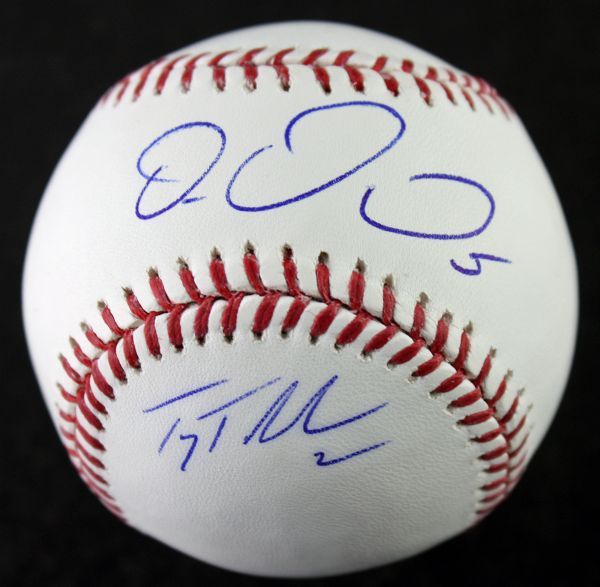 Rockies Stars: Carlos Gonzalez & Troy Tulowitzki Dual Signed OML Baseball (JSA)