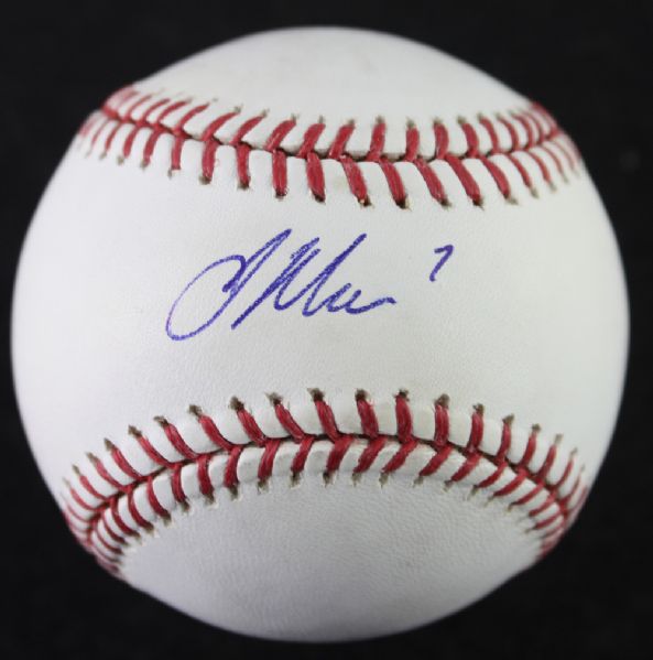 Joe Mauer Signed OML Baseball (JSA)