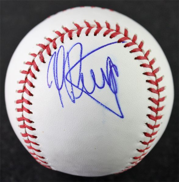 Yasiel Puig Single Signed OML Baseball (JSA)