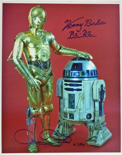 Star Wars: Anthony Daniels & Kenny Baker Signed 11" x 14" Color Photo (PSA/DNA Guaranteed)