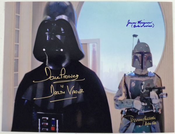 Star Wars: David Prowse, Jeremy Bulloch & Jason Wingreen Signed 8" x 10" Photo (PSA/DNA Guaranteed)