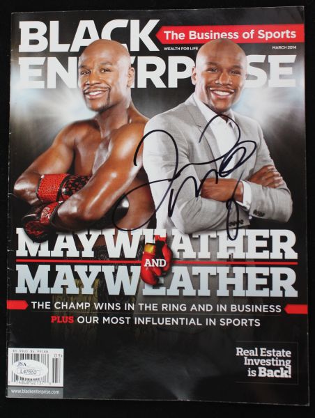 Floyd Mayweather Jr. Signed Magazine (JSA)