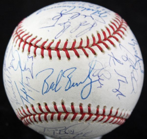 2001 Arizona Diamondbacks (WS Champs!) Team Signed OML Baseball (33 Sigs)(PSA/JSA Guaranteed)