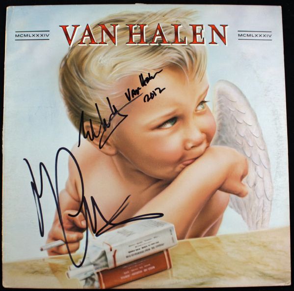 Van Halen Signed "MCMLXXXIV" Album w/ Eddie Van Halen & Michael Anthony! (JSA Guaranteed)