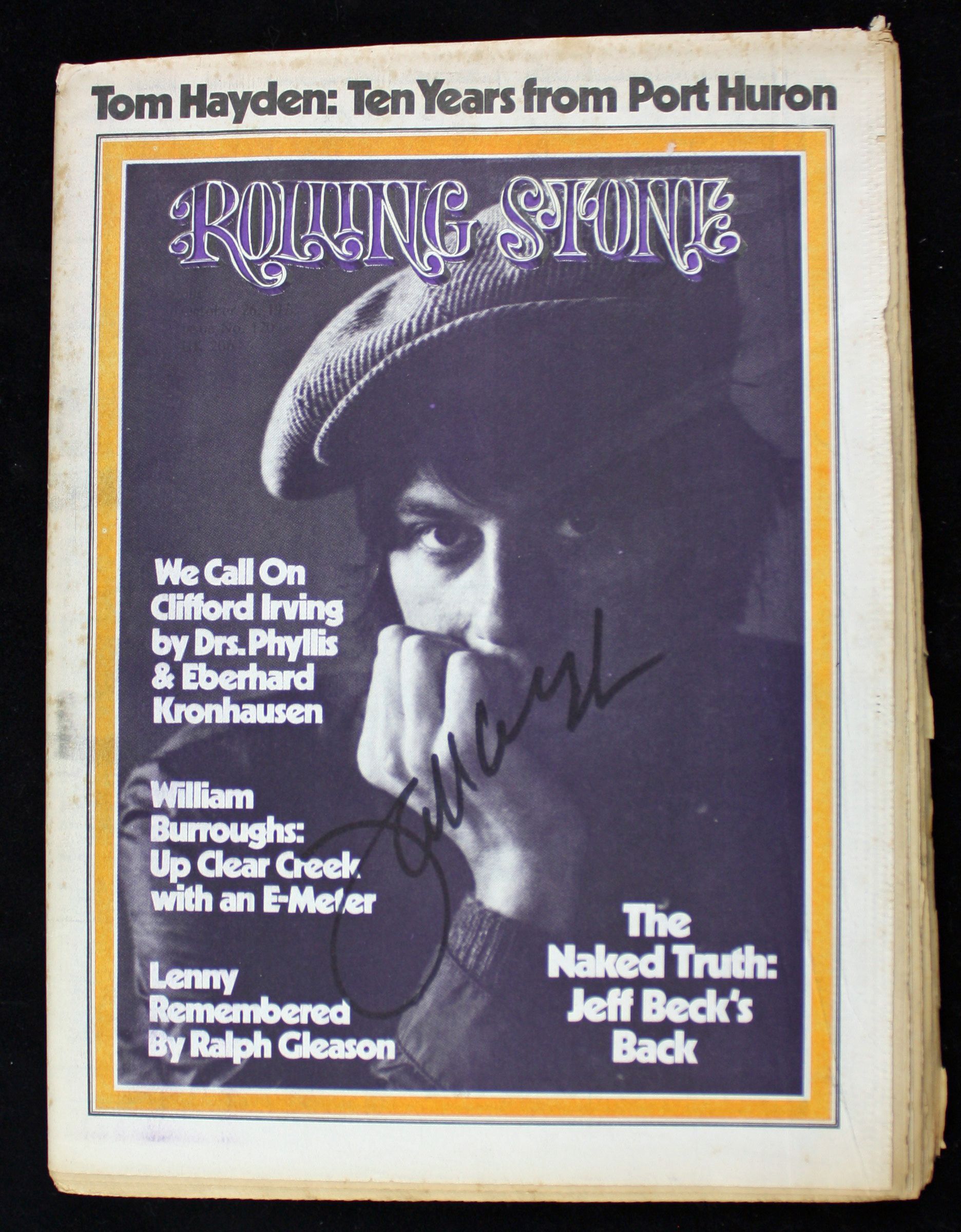 Lot Detail - Jeff Beck Signed Original 1972 Rolling Stone Magazine (PSA ...