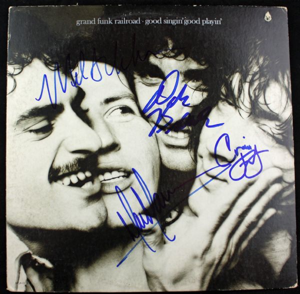 Grand Funk Band Signed “Good Singin Good Playin” Album (JSA Guaranteed)