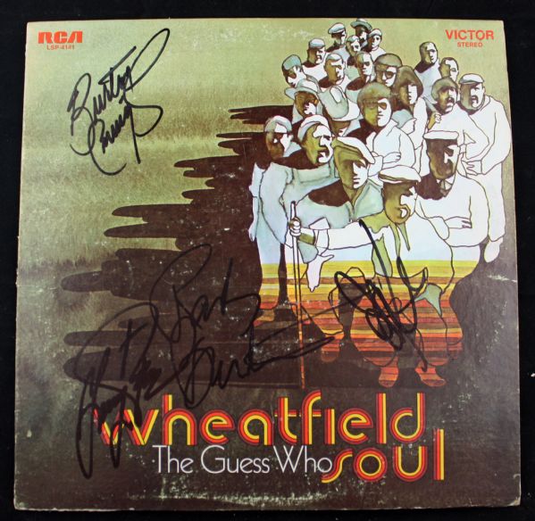 The Guess Who Band Signed “Wheatfield Soul” Album w/ 4 Signatures! (PSA/JSA Guranteed)