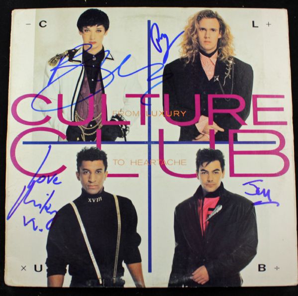 Culture Club Band Signed "From Luxury to Heartache" Album w/ Boy George! (PSA/JSA Guaranteed)