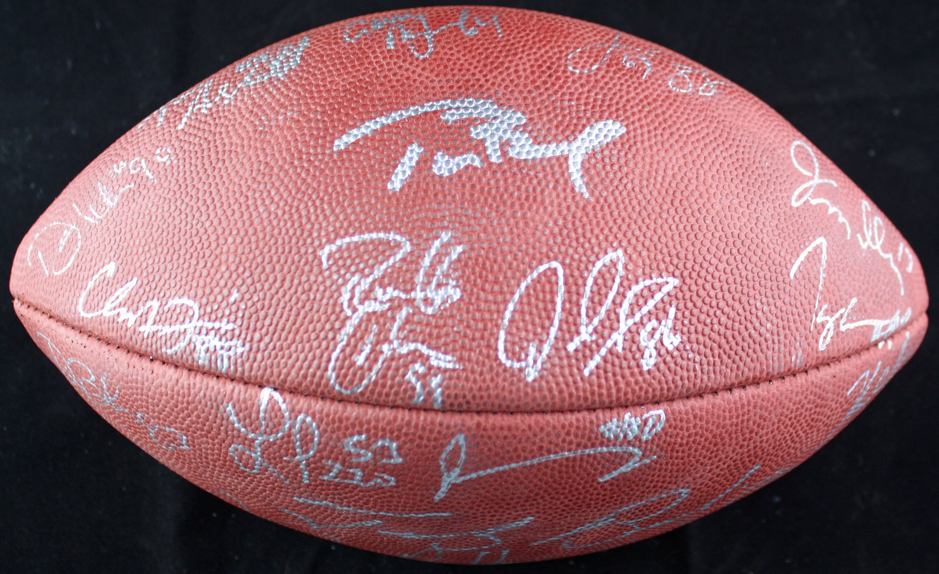 Lot Detail - 2004-2005 New England Patriots Super Bowl XXXIX Champions  Team-Signed Football with (30) Signatures Featuring Brady and Vinatieri