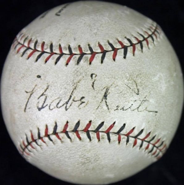 Circa 1927 Babe Ruth Impressive Signed ONL Baseball (PSA/DNA)