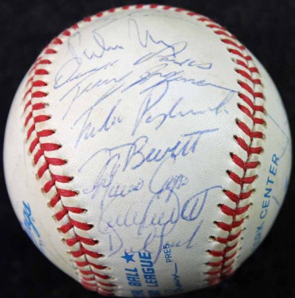 1992 Minnesota Twins Team Signed OAL Baseball w/ Puckett, Davis, Knoblauch & Others (JSA)