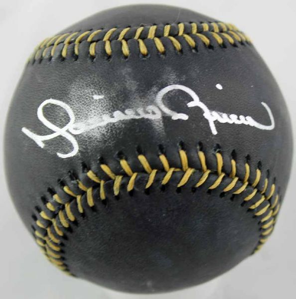 Mariano Rivera Signed OML Black Baseball (PSA/DNA)