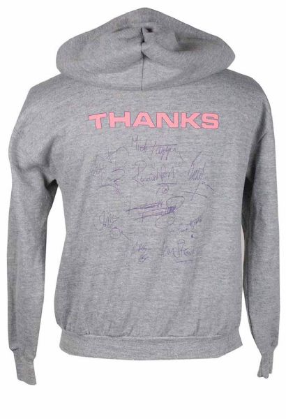 The Rolling Stones: Band Print Signed 1981 World Tour Sweat Shirt 