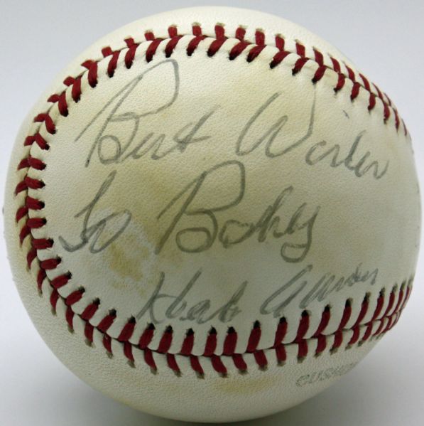 Vintage Playing-Era Hank Aaron Signed ONL Baseball (PSA/DNA)