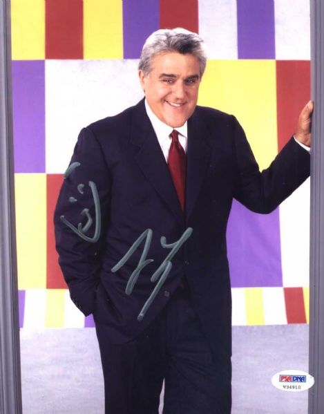 Jay Leno Signed 8" x 10" Photo w/ Chin Sketch (PSA/DNA)