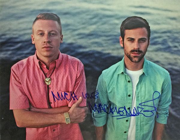 Macklemore Rare In-Person Signed 11" x 14" Color Photo (PSA/JSA Guaranteed)