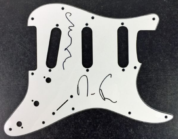 The Pet Shop Boys Group Signed Stratocaster Style Pickguard (PSA/JSA Guaranteed)