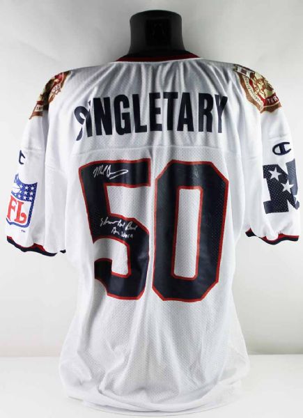 Mike Singletary Game Used Throwback Chicago Bears Jersey (PSA/JSA Guaranteed)