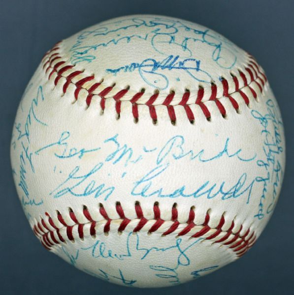 Washington Senators Legends Multi-Signed OAL Baseball w/ Dizzy Dean, Berg, Goose Goslin & More! (PSA/DNA)