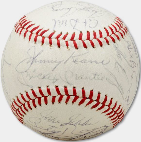 Lot Detail - 1965 New York Yankees Team Signed Baseball