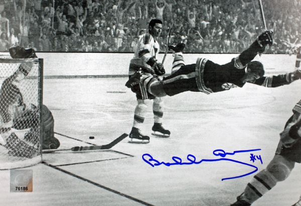 Bobby Orr Signed 8" x 10" Stanley Cup Photo (Great North Road)